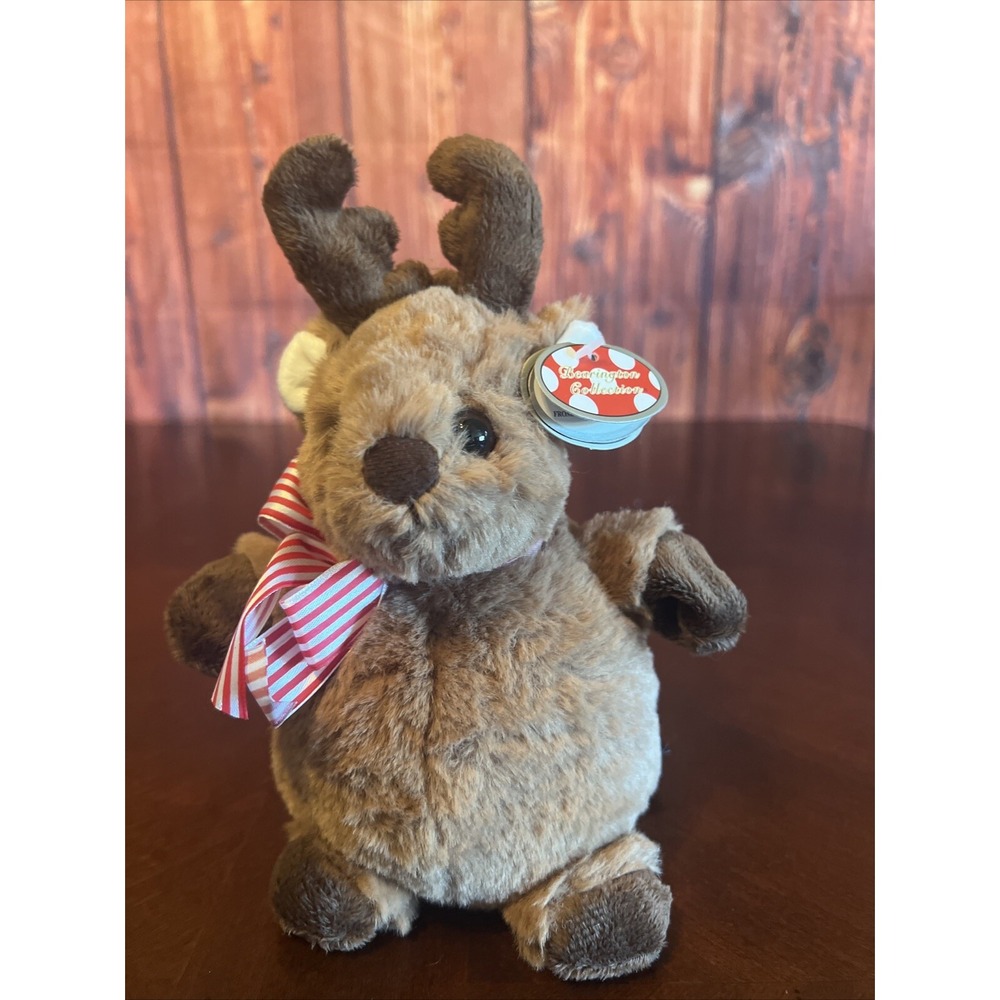 Bearington Reindeer  Plush Doll Doeball #198040 8" Holiday Plush